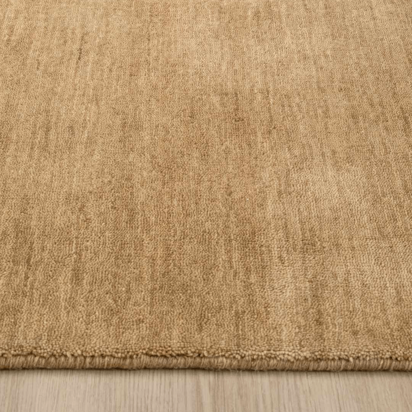 Tapis de salon tissé main 100 % laine à poils courts avec franges