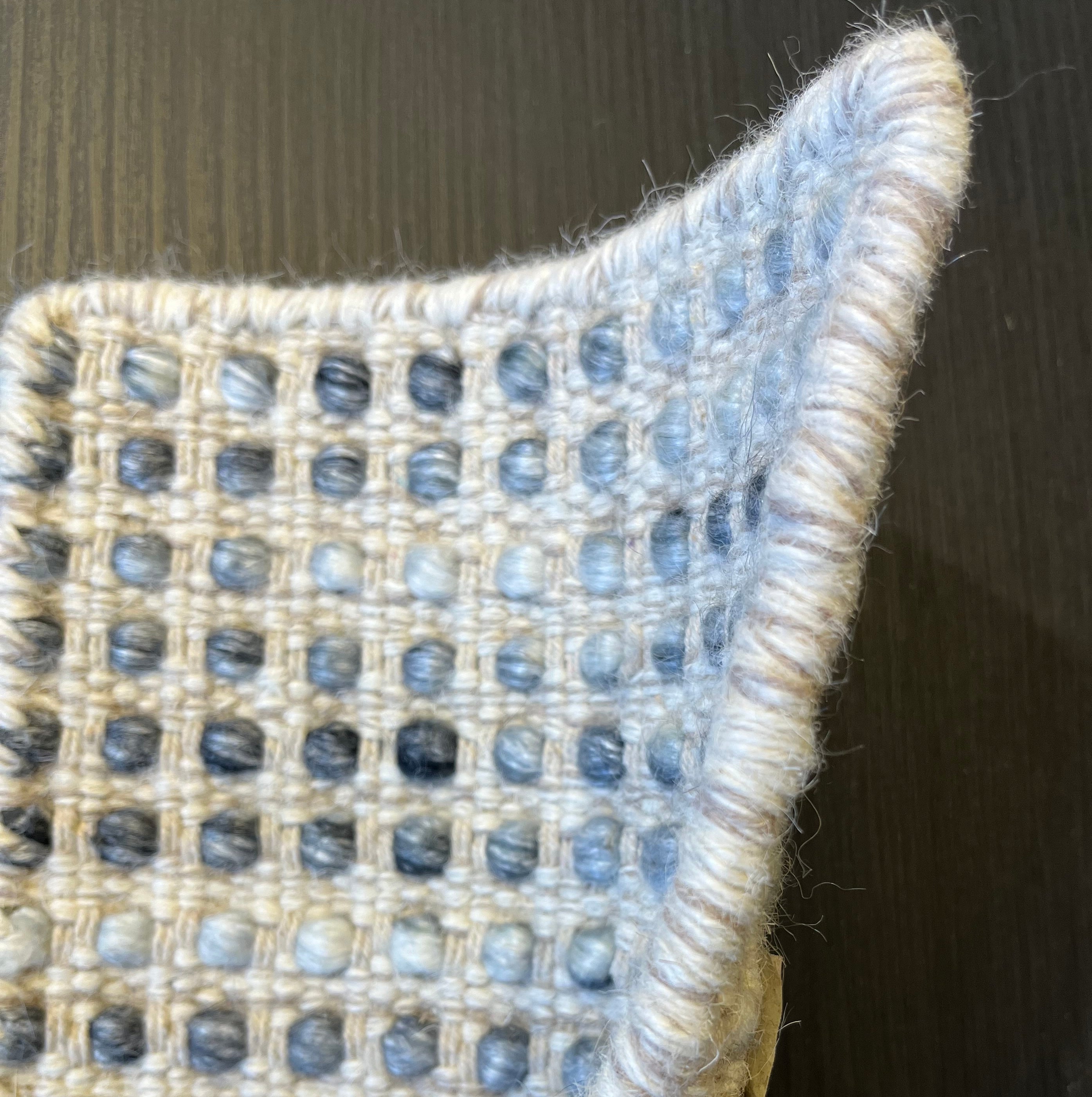 Tapis plat en 100 % laine durable avec finition chinée résistant à l'écrasement, couleur argent, pour salon