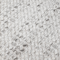 Tapis plat en 100 % laine durable avec finition chinée résistant à l'écrasement, couleur argent, pour salon