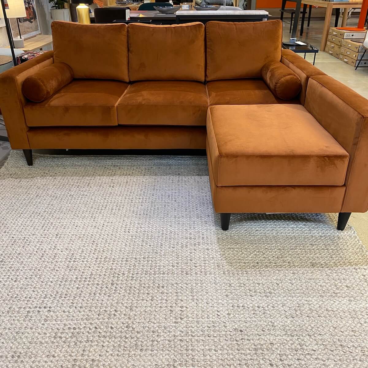 Tapis plat en 100 % laine durable avec finition chinée résistant à l'écrasement, couleur argent, pour salon
