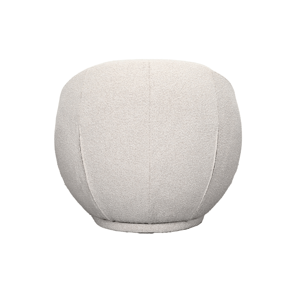 Fauteuil pivotant compact en polyester avec base à retour automatique pour chambre ou salon