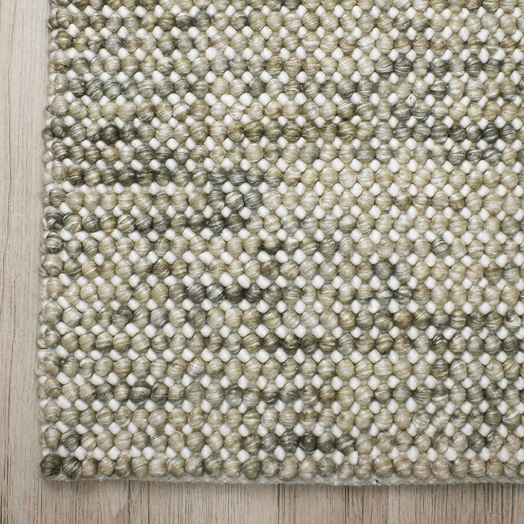 Tapis bouclé bohème 100 % laine tissé à la main, tons automnaux chaleureux, pour salon