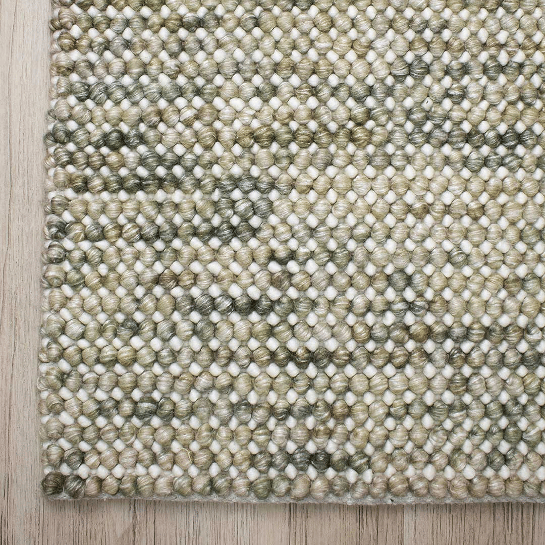 Tapis bouclé bohème 100 % laine tissé à la main, tons automnaux chaleureux, pour salon