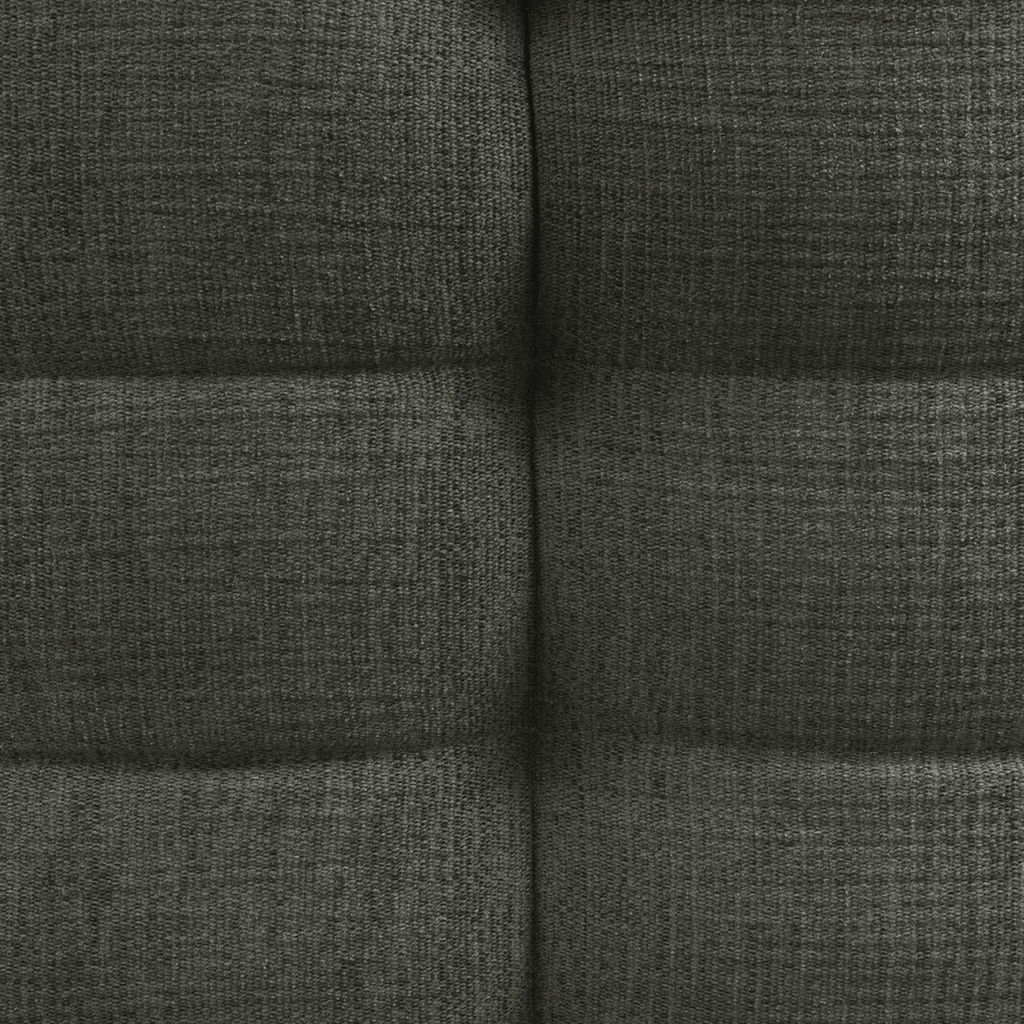 Fauteuil en coton recyclé écologique avec assise capitonnée en mousse haute densité pour salon