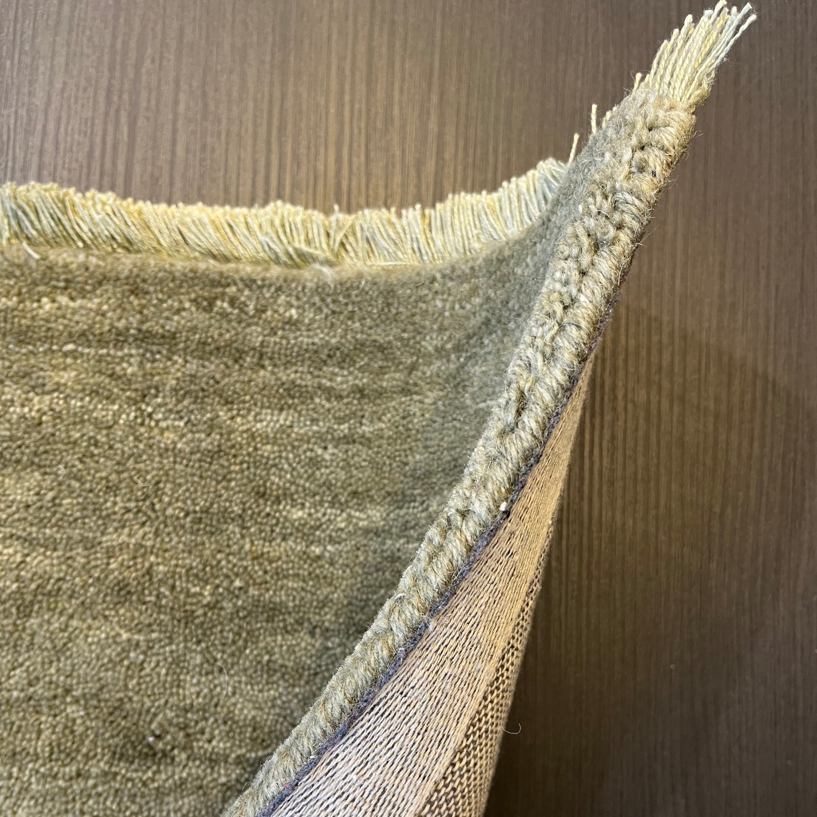 Tapis de salon luxueux 100 % laine de Nouvelle-Zélande à poils épais rose bois de rose