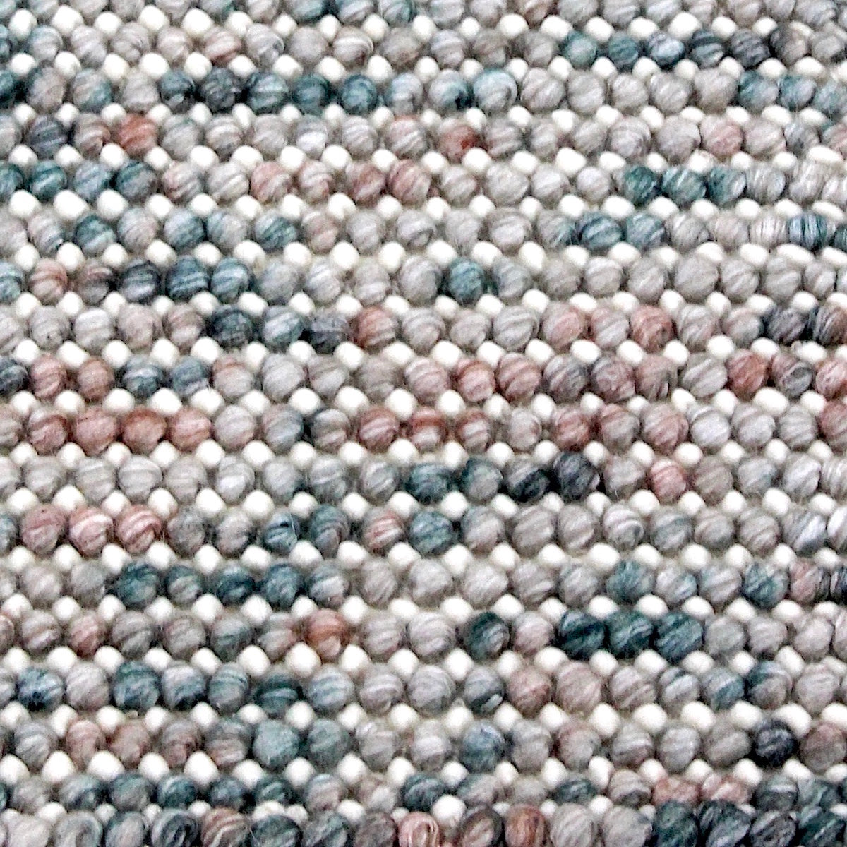 Tapis bohème 100 % laine tissé à la main, à bouclettes, motif multicolore sarcelle pour salon