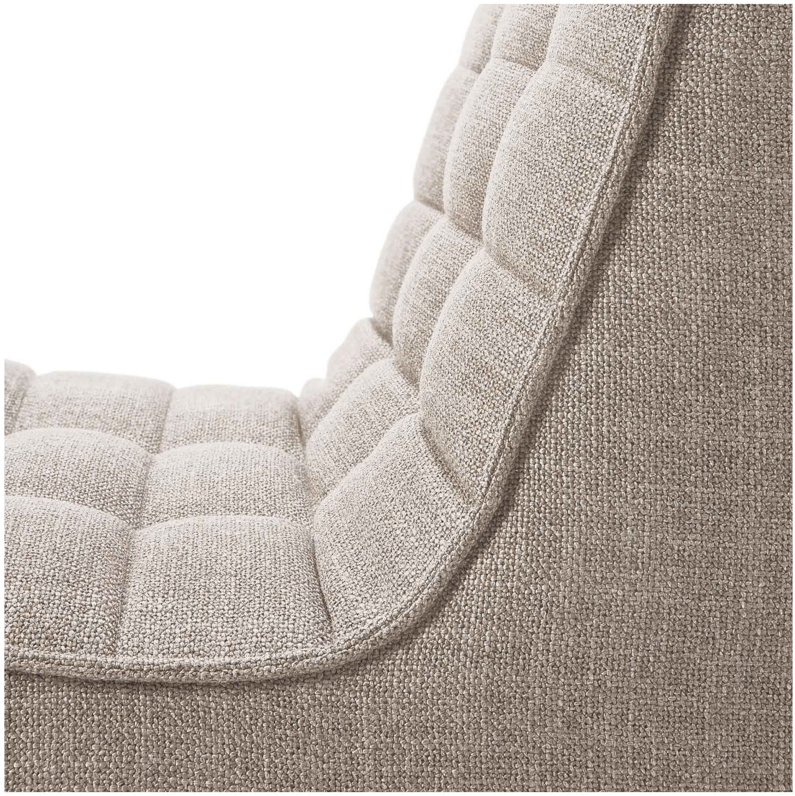Fauteuil contemporain en polyester-acrylique avec assise capitonnée discrète pour salon