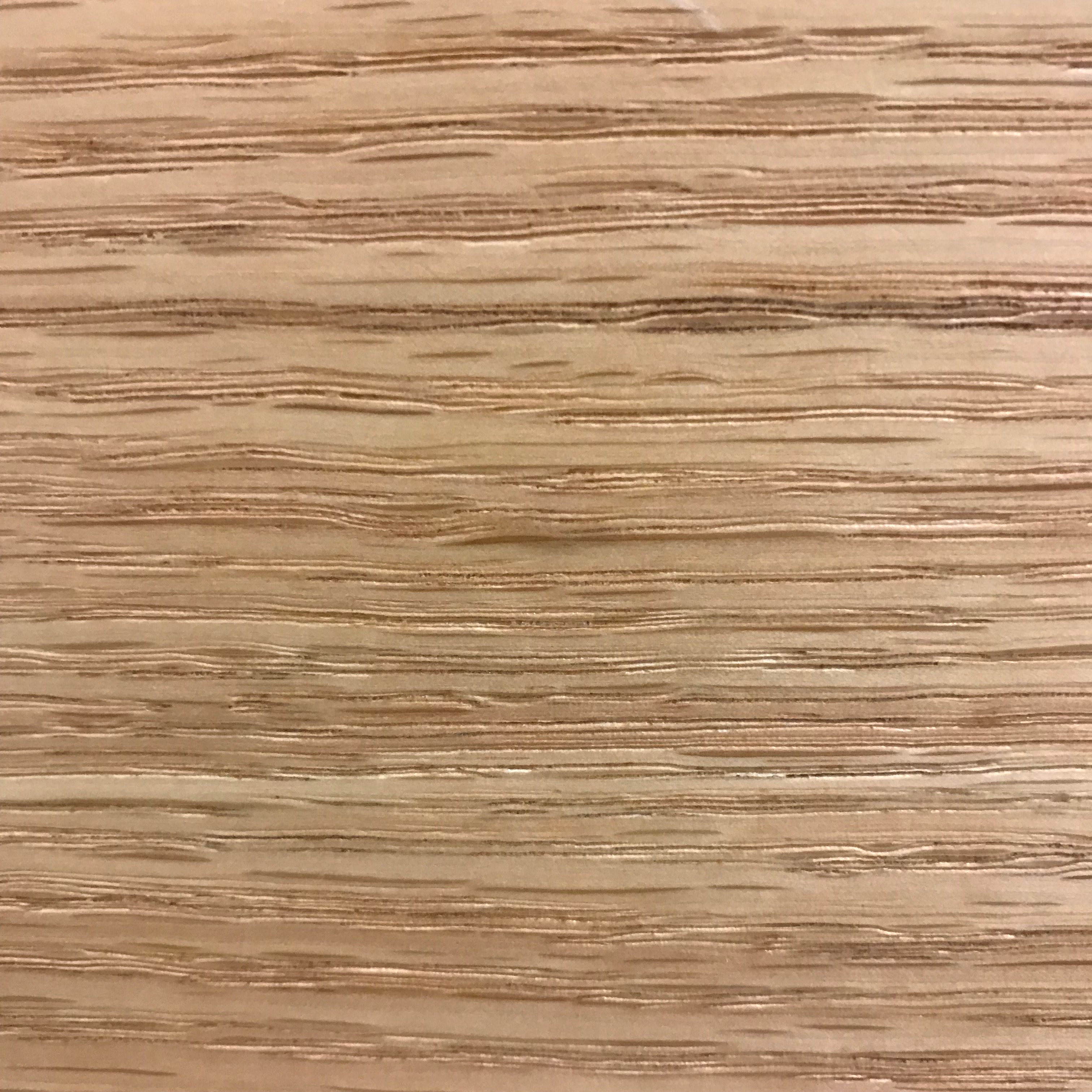 Table de salle à manger ronde d'inspiration japonaise en placage de frêne avec pied central et rangement dissimulé