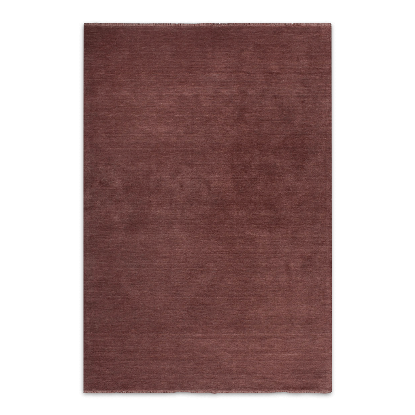 Tapis luxueux 100 % laine de Nouvelle-Zélande avec poil dense et confortable, couleur merlot, pour le salon