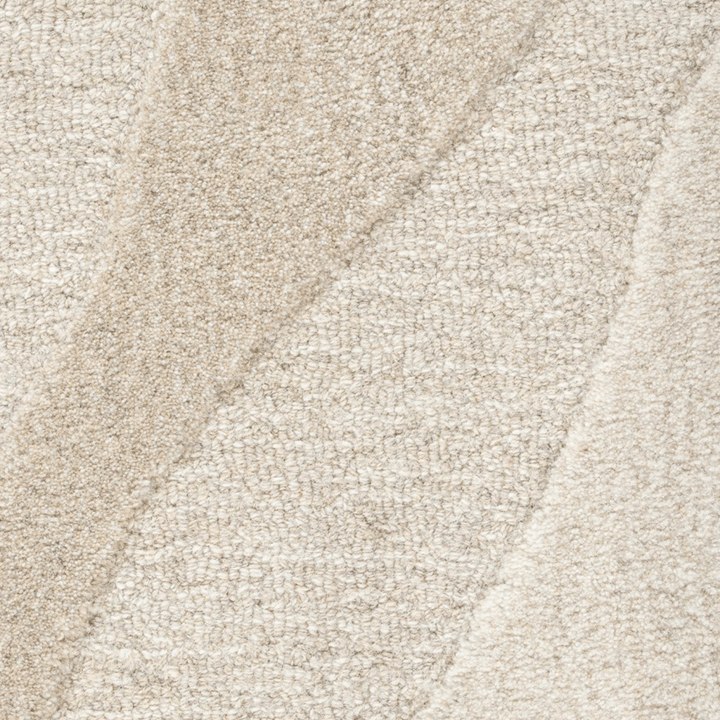 Tapis 100 % laine tufté à la main Coastal avec motif à courbes organiques pour salon